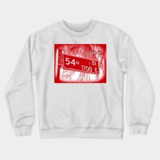 54th Street, Los Angeles, California DEL RIO RED by Mistah Wilson Crewneck Sweatshirt